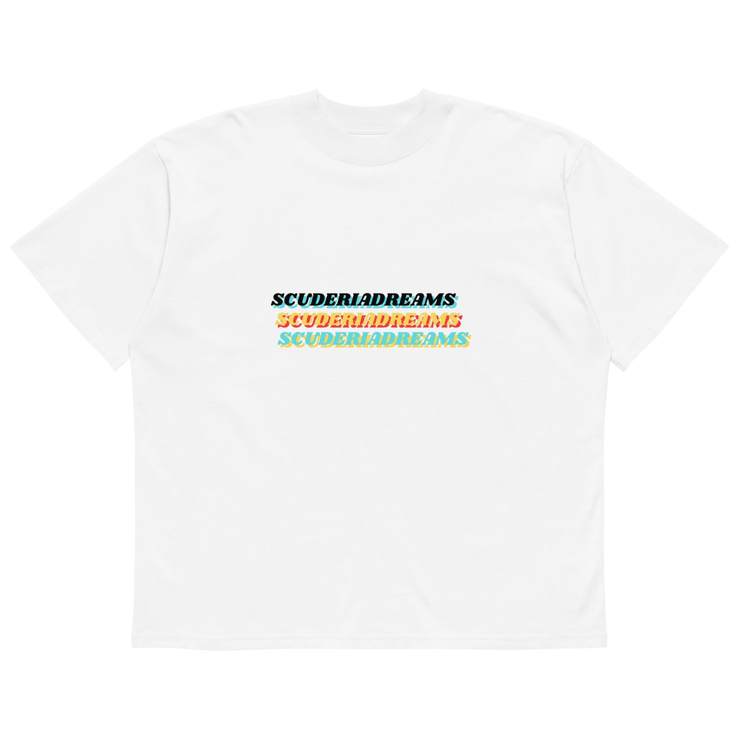 Unisex organic oversized high neck t-shirt