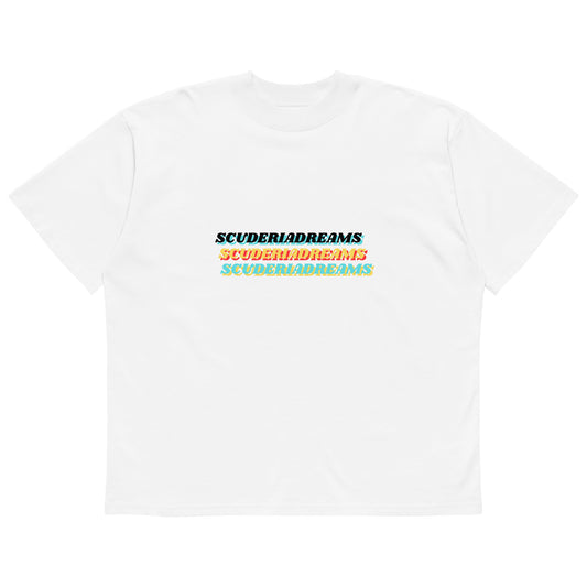 Unisex organic oversized high neck t-shirt